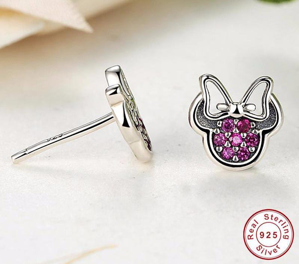 Sterling Silver Mickey Earrings