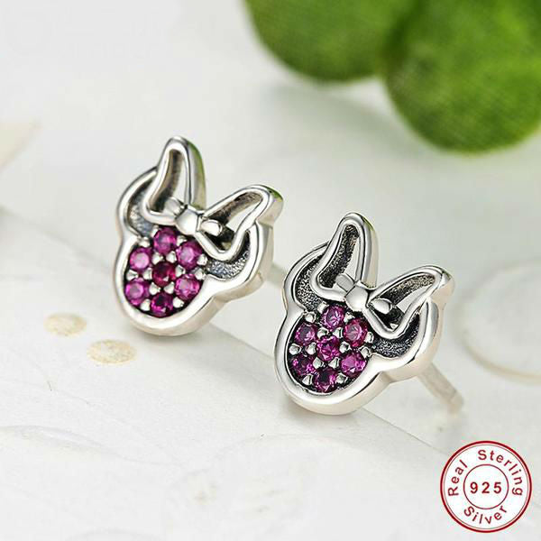Sterling Silver Mickey Earrings