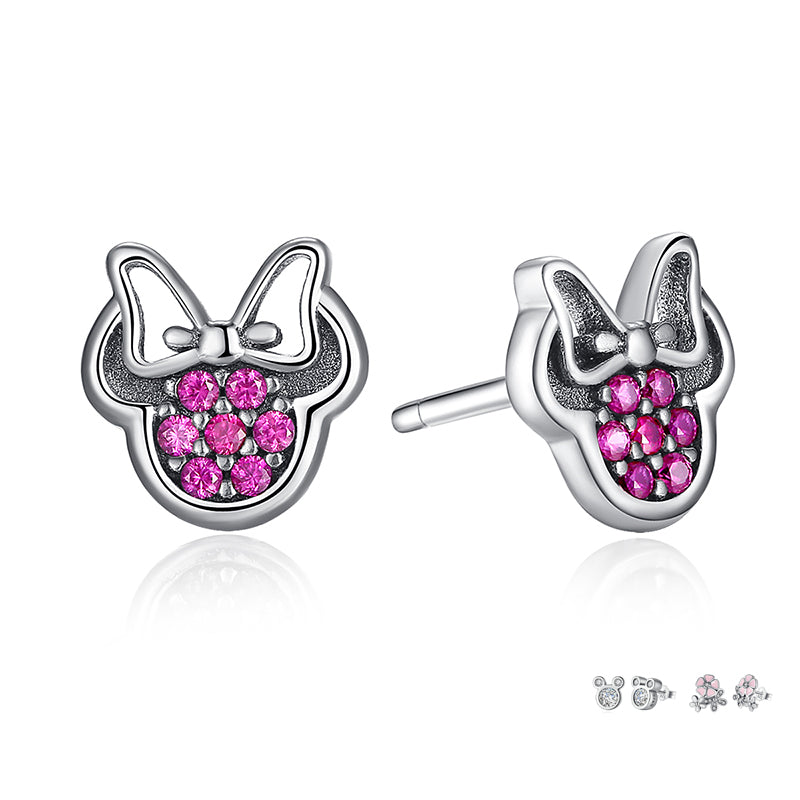 Sterling Mickey Stud Earrings