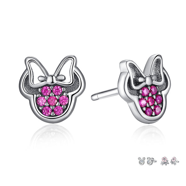 Sterling Mickey Stud Earrings